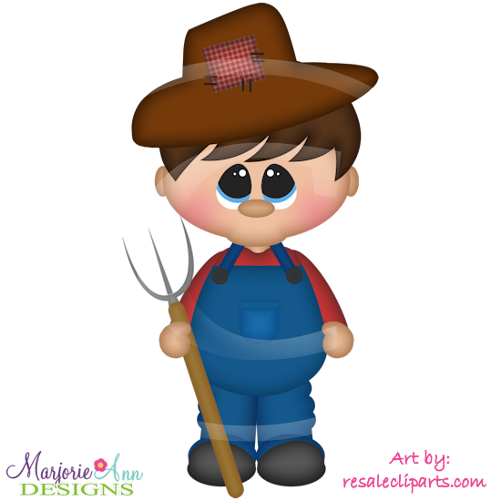 Friend Pals-Farmer Exclusive SVG Cutting Files Includes Clipart - Click Image to Close